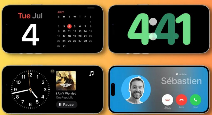 江西苹果手机维修分享iOS17横屏充电待机显示有什么好处 