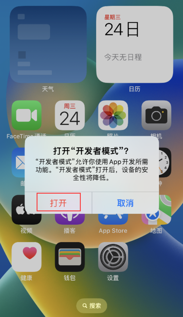 江西苹果手机维修分享如何打开开发者模式 