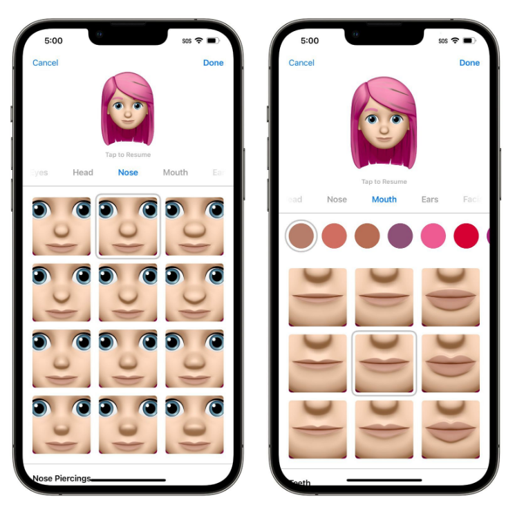 江西苹果手机维修分享​iOS 16中的拟我表情有了哪些变化和升级 